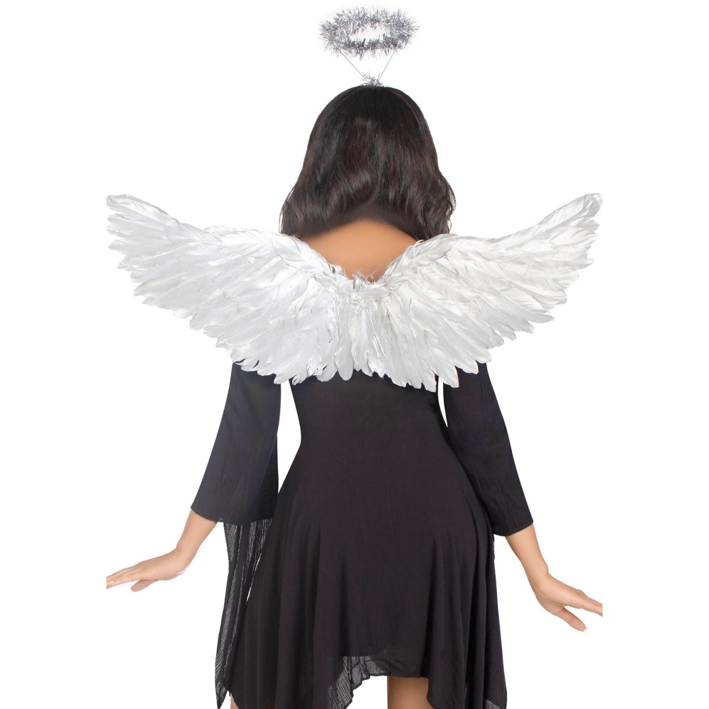 Leg Avenue - Metallic Angel Ensemble d'accessoires de costume - Couleur argent